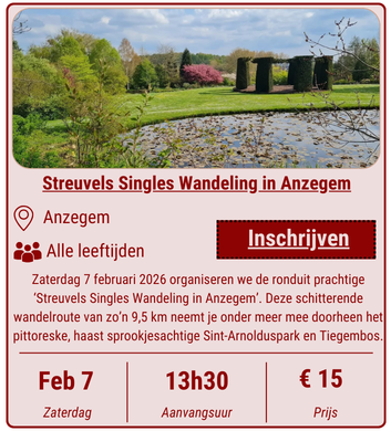 Streuvels Singles Wandeling in Anzegem (7 februari 2026)