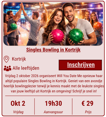 Singles Bowling in Kortrijk op 2 oktober 2026