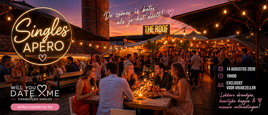 Singles Apéro Kortrijk 14 augustus 2026