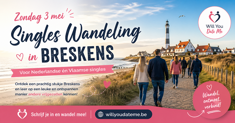 Singles Wandeling Breskens 3 mei 2026