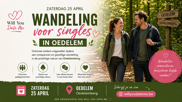 Singles Wandeling Oedelemberg 25 april 2026