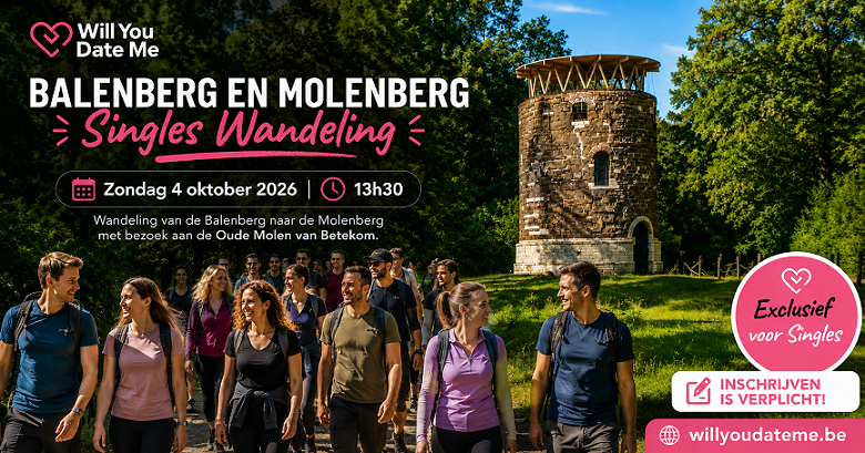 Balenberg & Molenberg Singles Wandeling op 4 oktober 2026