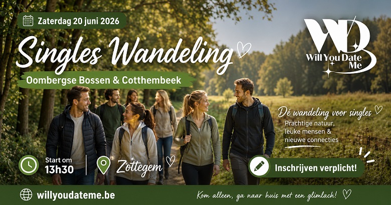 Oombergse Bossen & Cotthembeek Singles Wandeling op 20 juni 2026