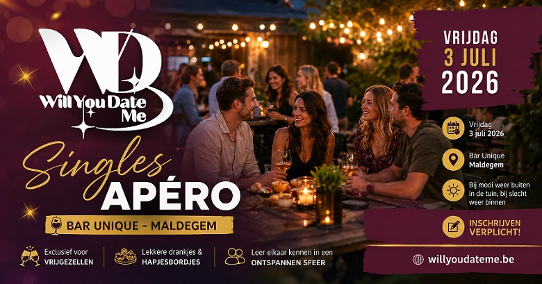 Singles Apéro in Maldegem - 3 juli 2026