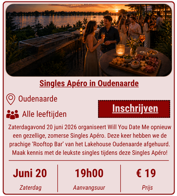 Singles Apéro in Oudenaarde op 20 juni 2026