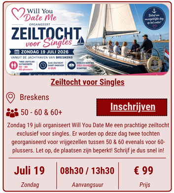 Zeiltocht voor Singles - 19 juli 2026