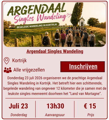 Argendaal Singles Wandeling op 23 juli 2026