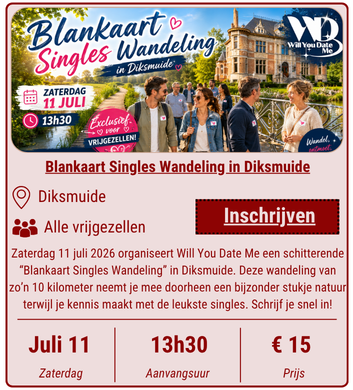 Blankaart Singles Wandeling op 11 juli 2026