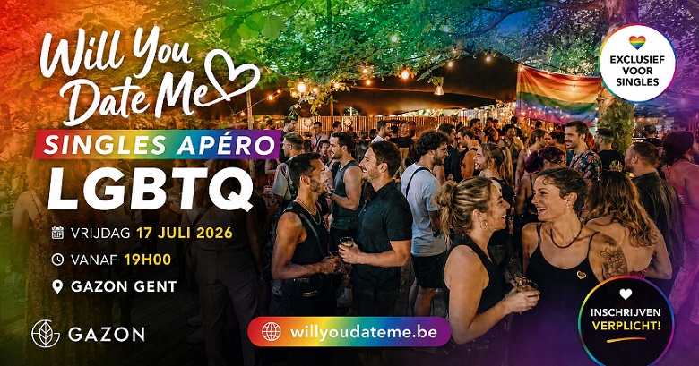LGBTQ Singles Apéro op 17 juli 2026 in Gent