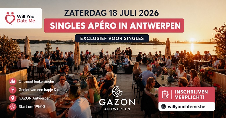 Singles Apéro Antwerpen 18 juli 2026