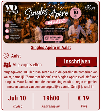 Singles Apéro in Aalst - 10 juli 2026