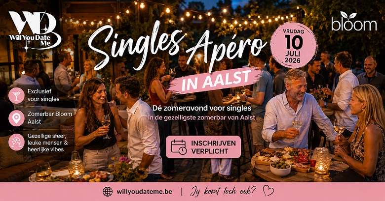 Singles Apéro in Aalst op 10 juli 2026