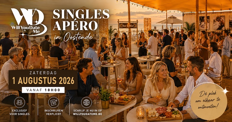 Singles Apéro in Oostende op 1 augustus 2026