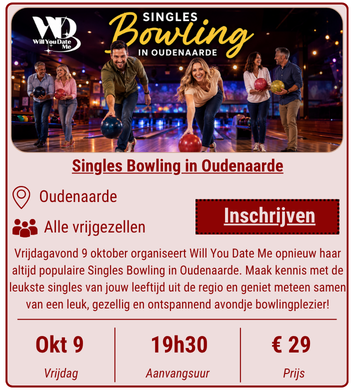 Singles Bowling in Oudenaarde op 9 oktober 2026