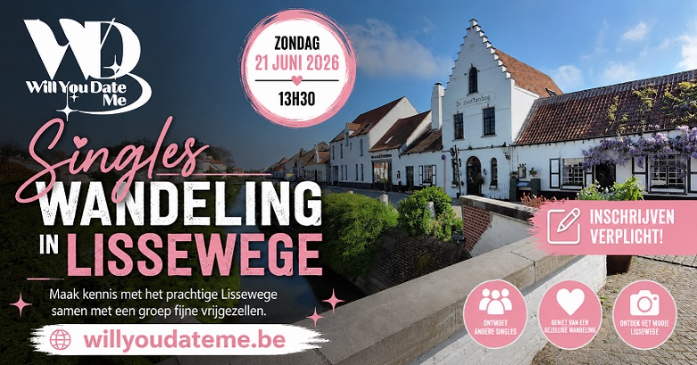 Wandeling voor Singles in Lissewege op 21 juni 2026