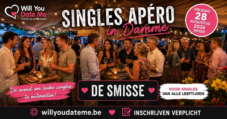 Singles Apéro in Damme op 28 augustus 2026