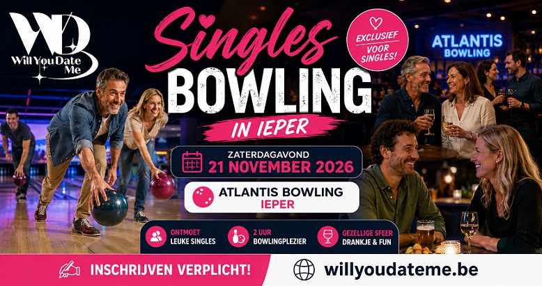 Singles Bowling in Ieper op 21 november 2026