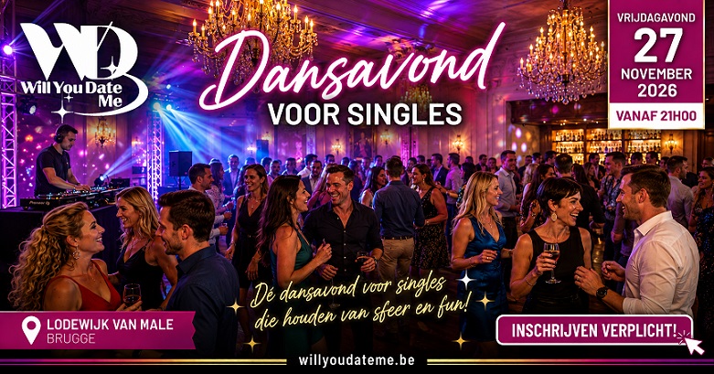 Dansavond voor Singles in Brugge op 27 november 2026