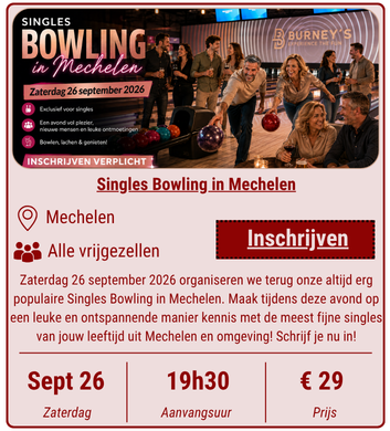Singles Bowling in Mechelen op zaterdag 26 september 2026