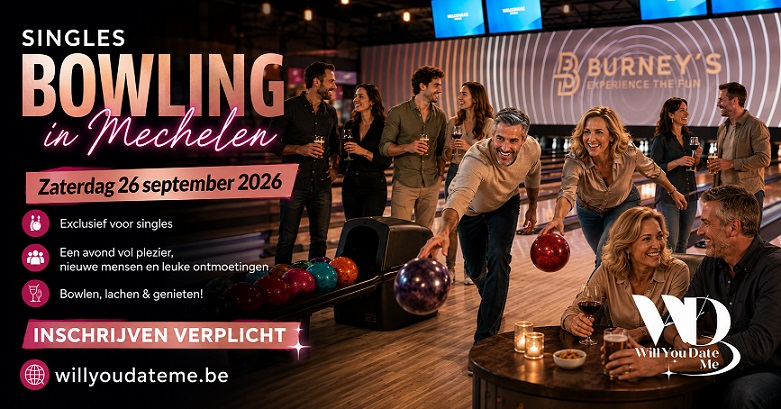 Singles Bowling in Mechelen op zaterdagavond 26 september 2026