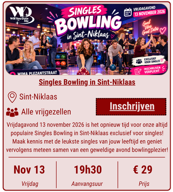 Singles Bowling in Sint-Niklaas - 13 november 2026