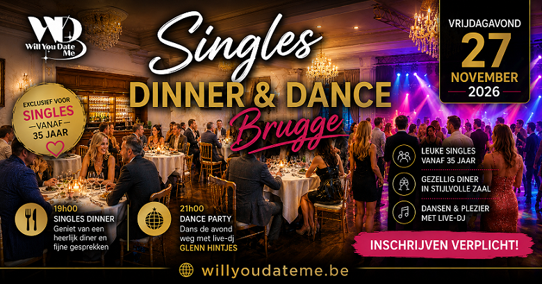 Singles Dinner & Dance in Brugge - 27 november 2026