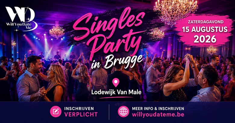 Singles Party in Brugge op 15 augustus 2026