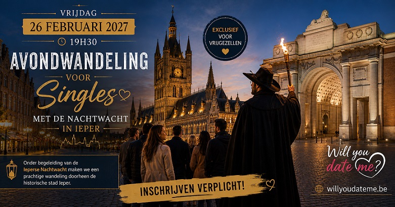 Avondwandeling met De Nachtwacht in Ieper op 26 februari 2027