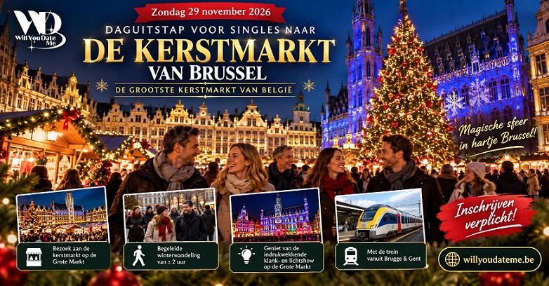Daguitstap voor Singles naar de Kerstmarkt van Brussel