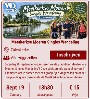 Meetkerkse Moeren Singles Wandeling - 19 september 2026