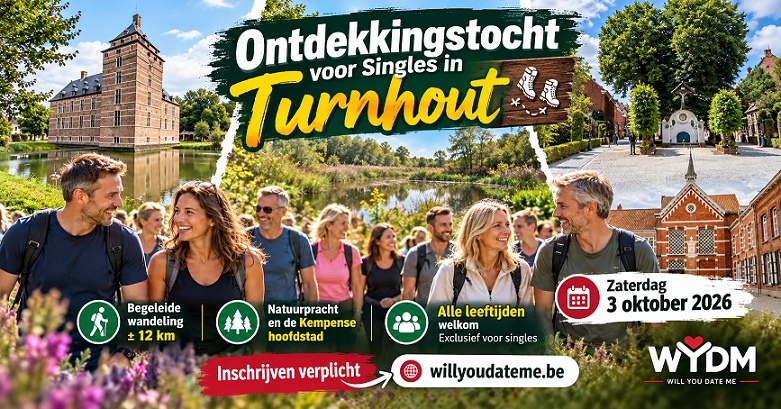Ontdekkingstocht voor Singles in Turnhout op 3 oktober 2026