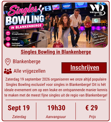 Singles Bowling in Blankenberge - 19 september 2026