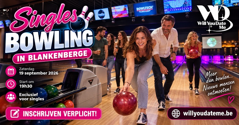 Singles Bowling in Blankenberge op 19 september 2026