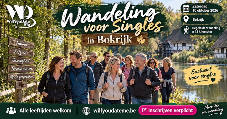 Wandeling voor Singles in Bokrijk op 10 oktober 2026