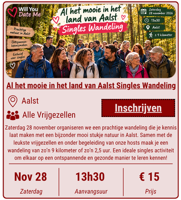 Al het mooie in het land van Aalst Singles Wandeling - 28 november 2026