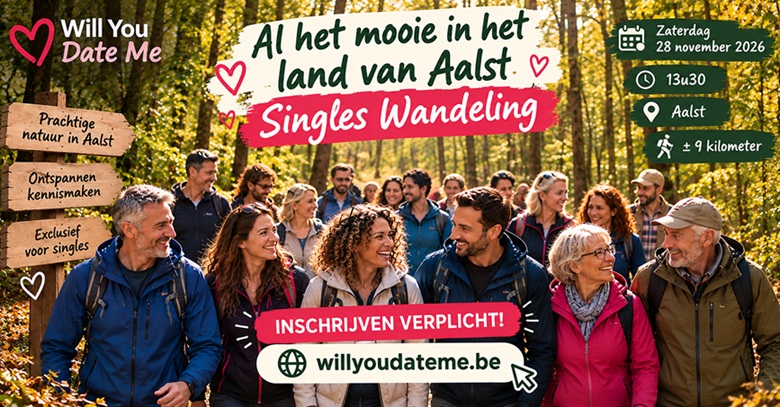 Al het mooie in het land van Aalst Singles Wandeling op 28 november 2026