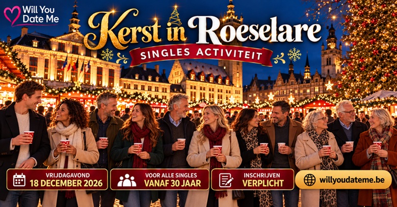 Kerst in Roeselare Singles Activiteit op 18 december 2026