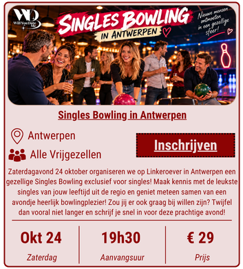 Singles Bowling Antwerpen 24 oktober 2026