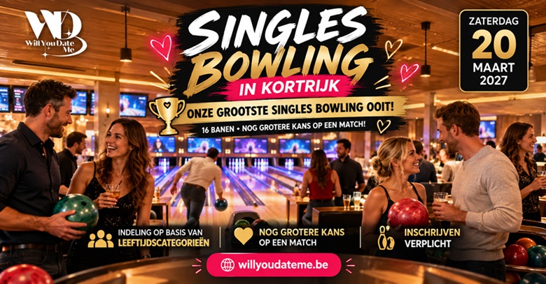 Singles Bowling in Kortrijk op 20 maart 2027