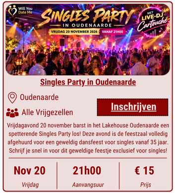 Singles Party in Oudenaarde - 20 november 2026