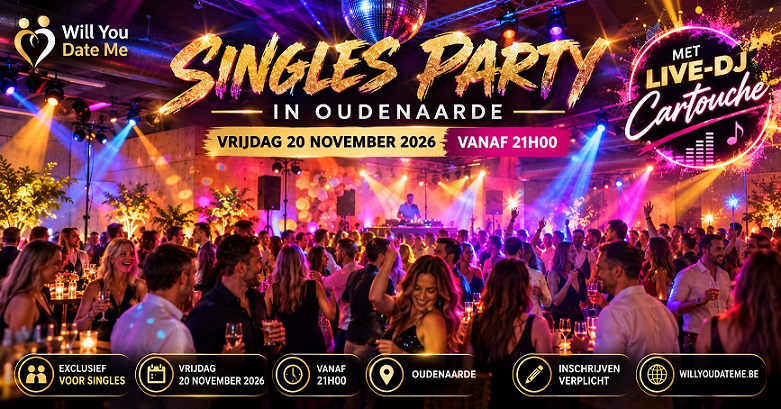 Singles Party in Oudenaarde op 20 november 2026
