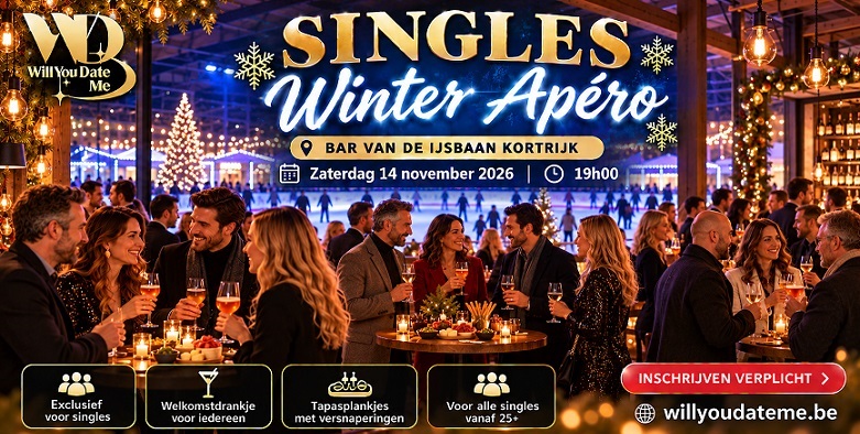 Singles Winter Apéro in Kortrijk - 14 november 2026
