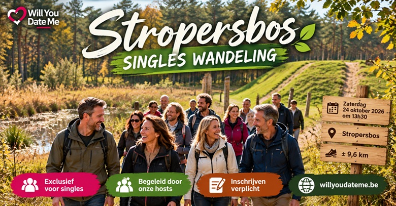Stropersbos Singles Wandeling op 24 oktober 2026